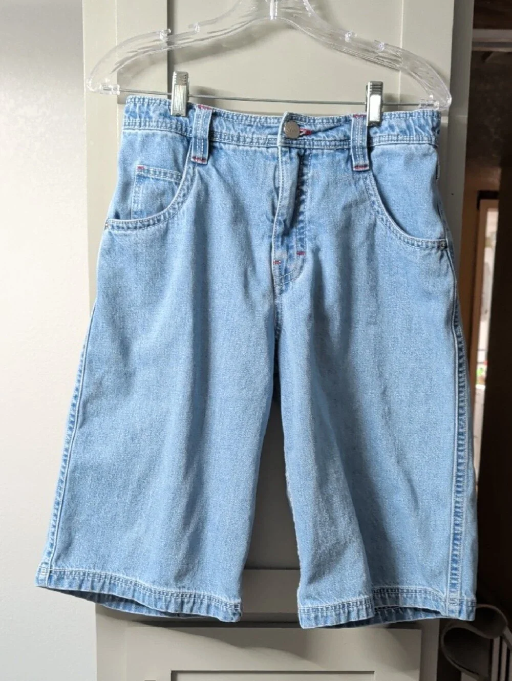 A.LAB Mega Shant Pixel Denim Shorts